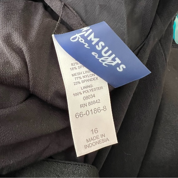 Swimsuits for All Sarong Front One Piece Swimsuit - Picture 4 of 6